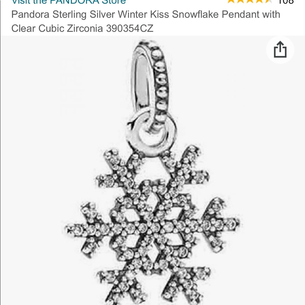 Snowflake charm - Picture 3 of 3